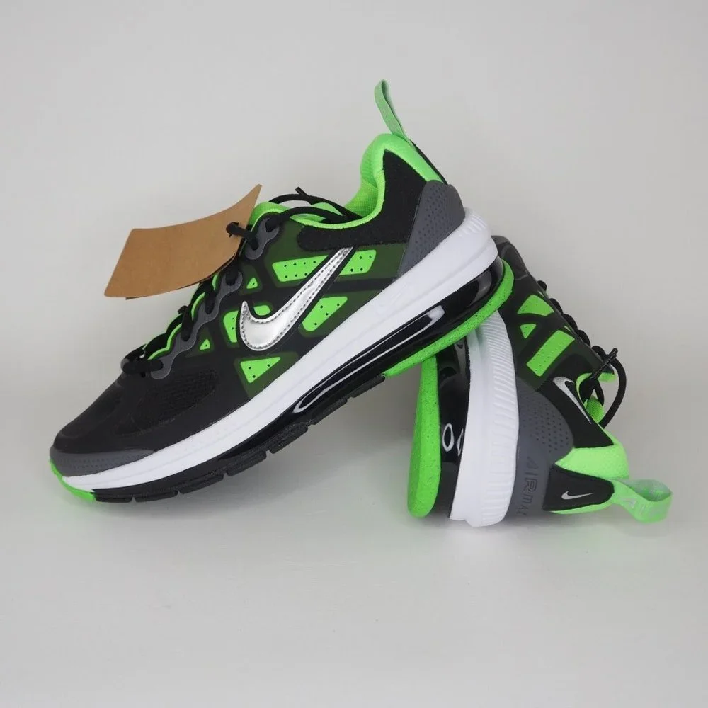 Nike Air Max Genome GS Boys Shoes Running Black Sneakers - Picture 10 of 11